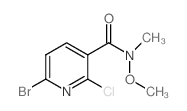 6-Bromo-2-chloro-n-methoxy-n-methylnicotinamide - Chemical structure and product image