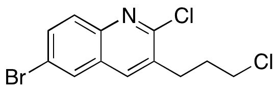 6-Bromo-2-chloro-3-(3-chloropropyl)quinoline - Chemical structure and product image