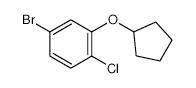 4-Bromo-1-chloro-2-(cyclopentyloxy)benzene - Chemical structure and product image