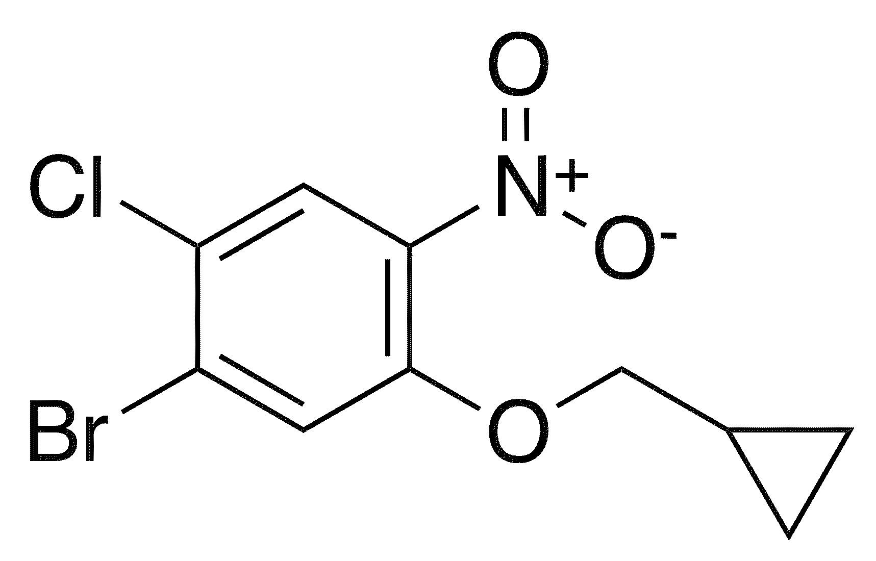 1-Bromo-2-chloro-5-(cyclopropylmethoxy)-4-nitrobenzene - Chemical structure and product image