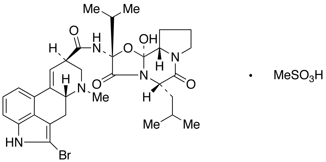 2-Bromo alpha-Ergocryptine Mesylate - Chemical structure and product image