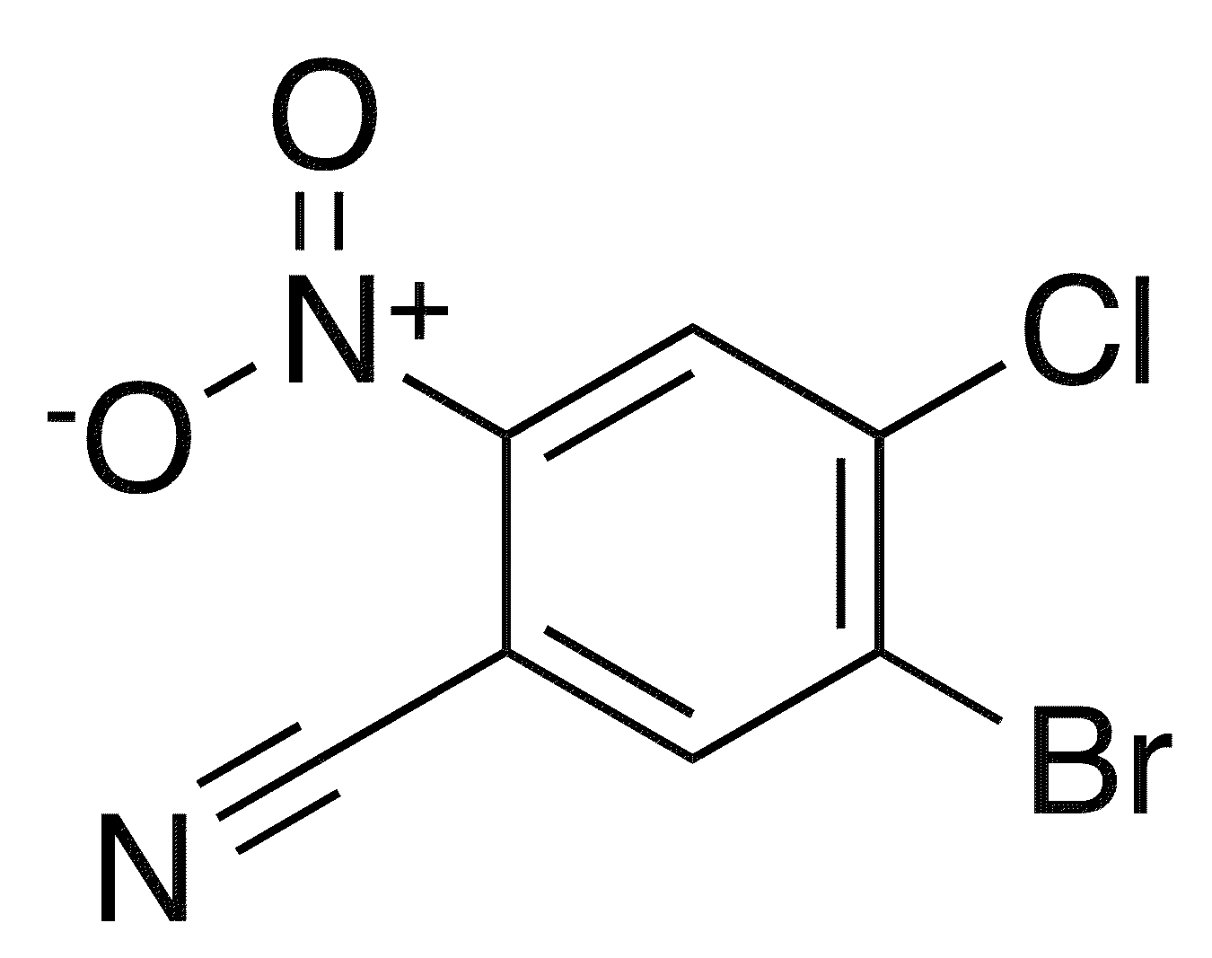5-Bromo-4-chloro-2-nitrobenzonitrile - Chemical structure and product image