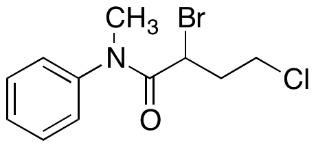 2-Bromo-4-chloro-N-methyl-N-phenyl-butanamide - Chemical structure and product image