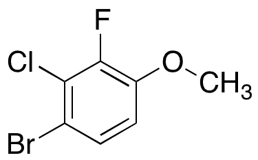 1-Bromo-2-chloro-3-fluoro-4-methoxybenzene - Chemical structure and product image