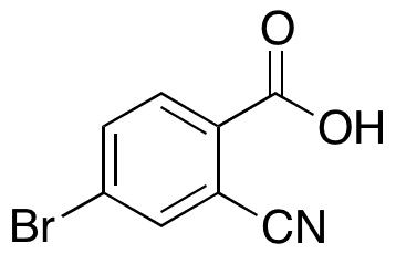 4-Bromo-2-cyanobenzoic Acid - Chemical structure and product image