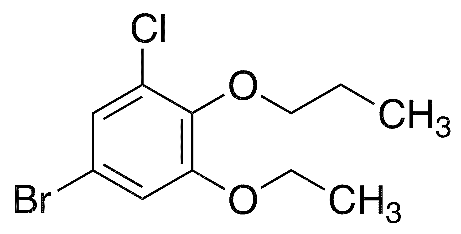 5-Bromo-1-chloro-3-ethoxy-2-propoxybenzene - Chemical structure and product image