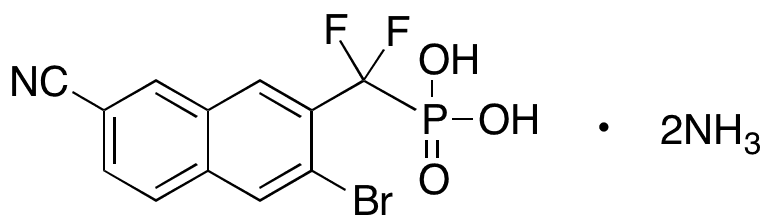 P-[(3-Bromo-7-cyano-2-naphthalenyl)difluoromethyl]phosphonic Acid Diammonium Salt - Chemical structure and product image