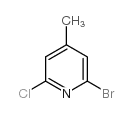 2-Bromo-6-chloro-4-picoline - Chemical structure and product image