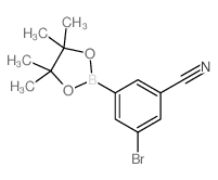 3-Bromo-5-cyanophenylboronic acid pinacol ester - Chemical structure and product image