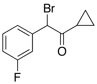 2-Bromo-1-cyclopropyl-2-(3-fluorophenyl)ethanone - Chemical structure and product image
