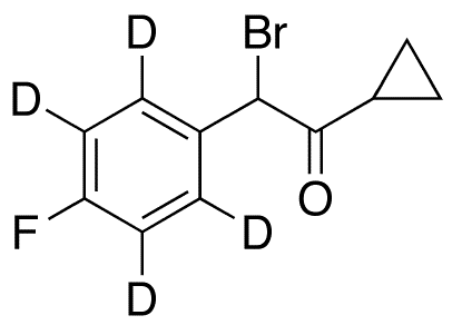 2-Bromo-1-cyclopropyl-2-(4-fluorophenyl)ethanone-d4 - Chemical structure and product image
