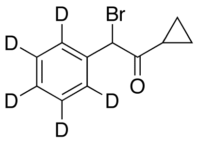 2-Bromo-1-cyclopropyl-2-phenylethanone-d5 - Chemical structure and product image