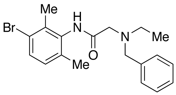 3-Bromo-N-desethyl-N-benzyl Lidocaine - Chemical structure and product image