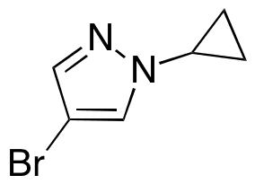 4-Bromo-1-cyclopropyl-1H-pyrazole - Chemical structure and product image