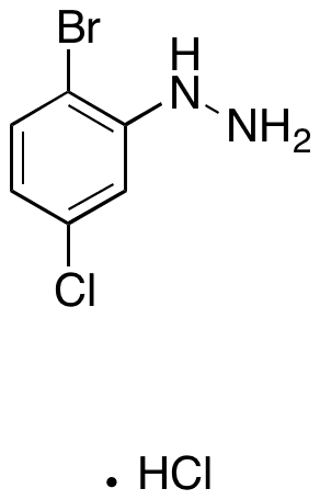 (2-Bromo-5-chlorophenyl)hydrazine Hydrochloride - Chemical structure and product image