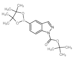 1-Boc-indazole-5-boronic acid, pinacol ester - Chemical structure and product image