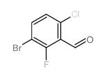 3-Bromo-6-chloro-2-fluorobenzaldehyde - Chemical structure and product image