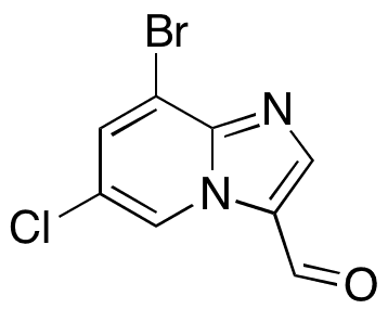 8-Bromo-6-chloroimidazo[1,2-a]pyridine-3-carbaldehyde - Chemical structure and product image