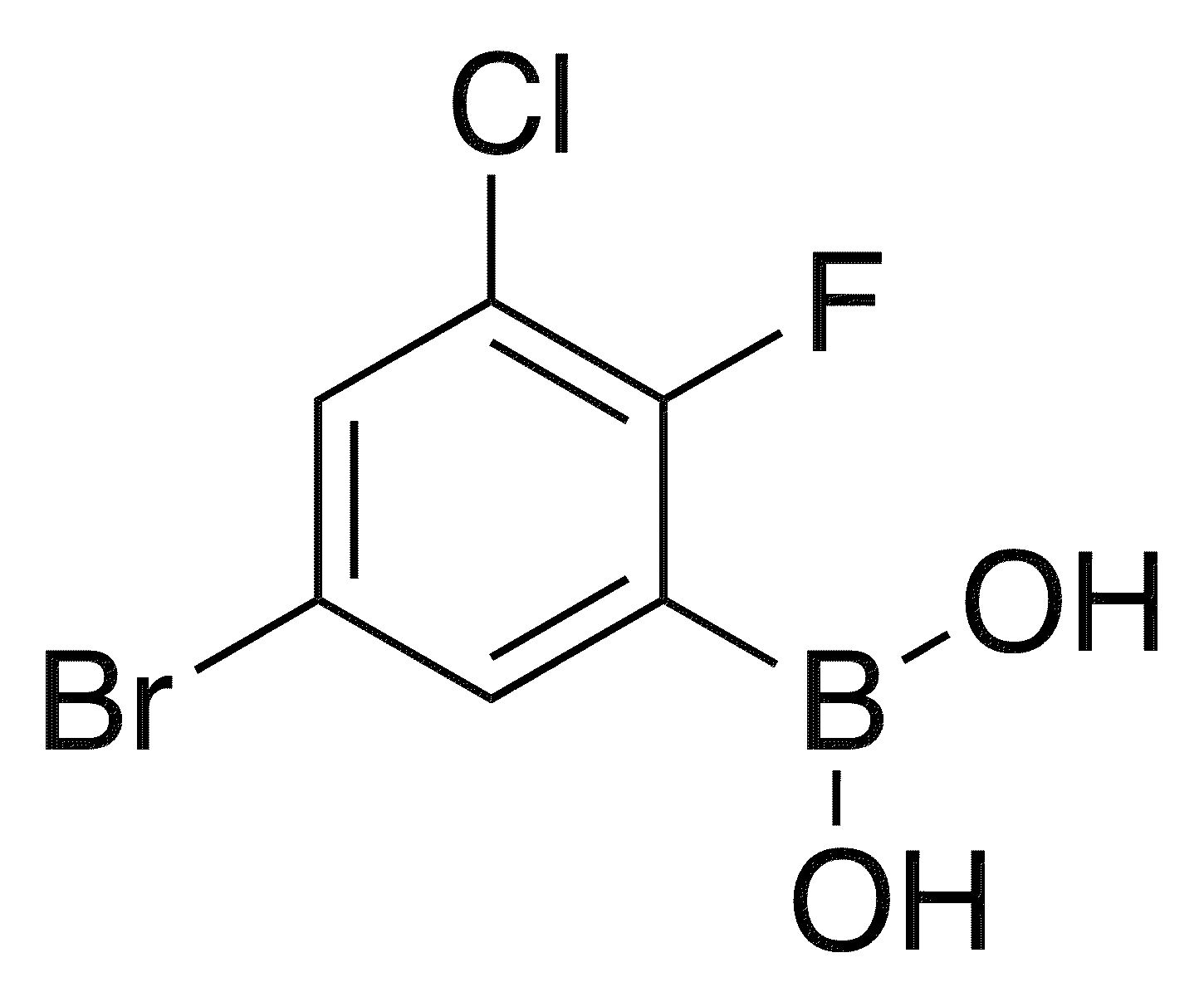 5-Bromo-3-chloro-2-fluorophenylboronic acid - Chemical structure and product image