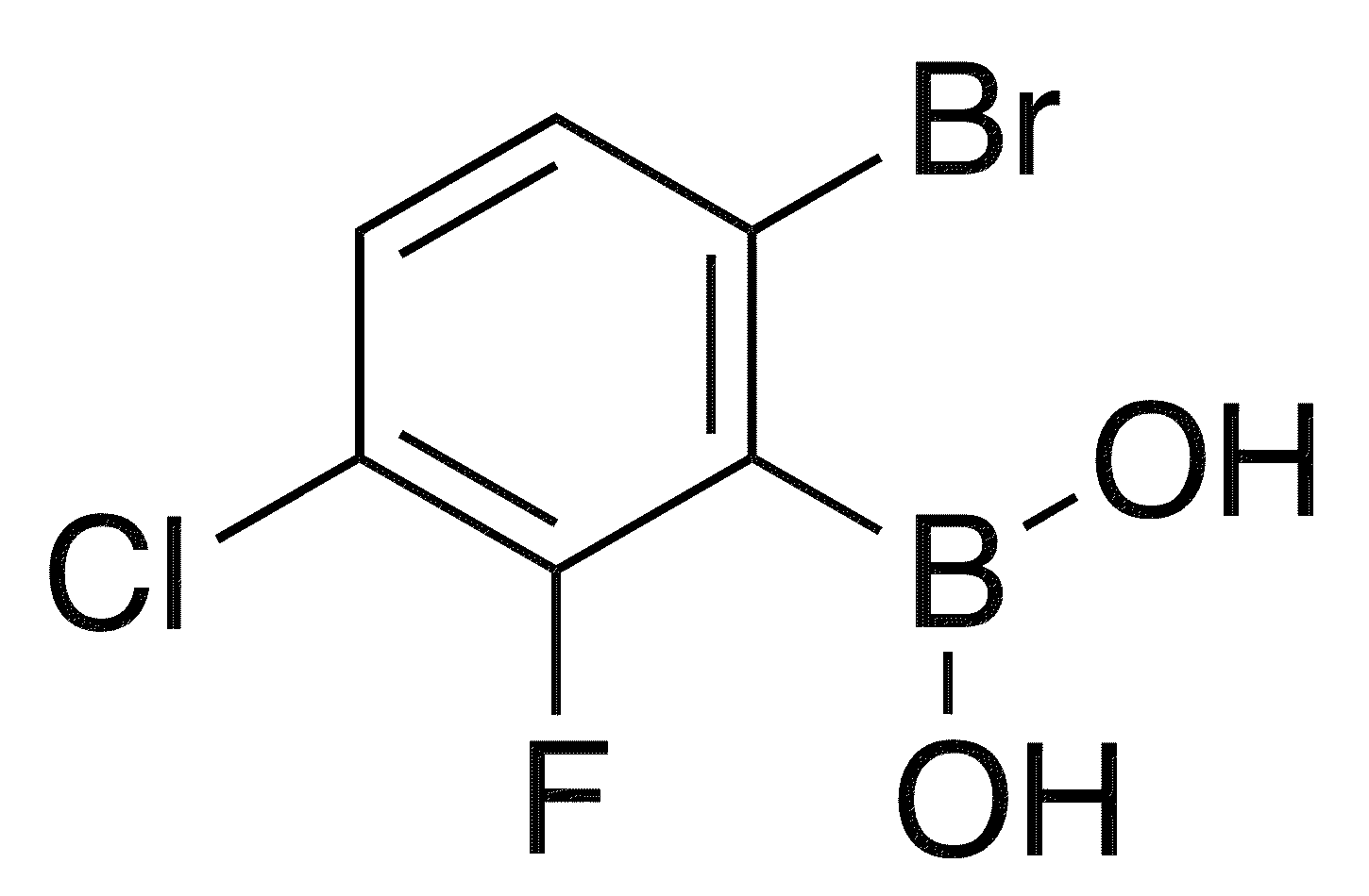 6-Bromo-3-chloro-2-fluorophenylboronic acid - Chemical structure and product image
