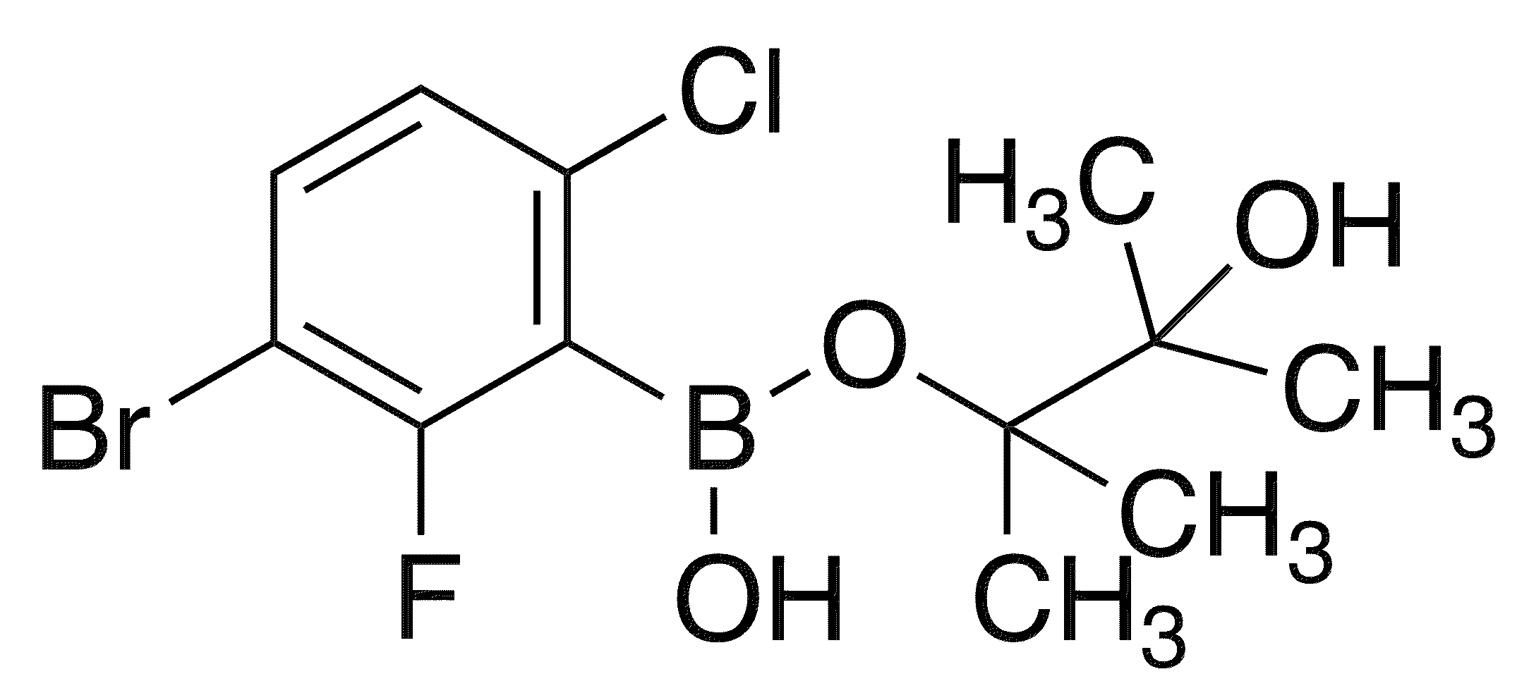 3-Bromo-6-chloro-2-fluorophenylboronic acid pinacol ester - Chemical structure and product image