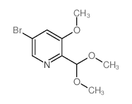 5-Bromo-2-(dimethoxymethyl)-3-methoxypyridine - Chemical structure and product image