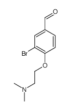 3-Bromo-4-[2-(dimethylamino)ethoxy]benzaldehyde - Chemical structure and product image