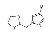 4-Bromo-1-(1,3-dioxolan-2-ylmethyl)pyrazole - Chemical structure and product image