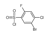 5-Bromo-4-chloro-2-fluoro-benzenesulfonyl chloride - Chemical structure and product image