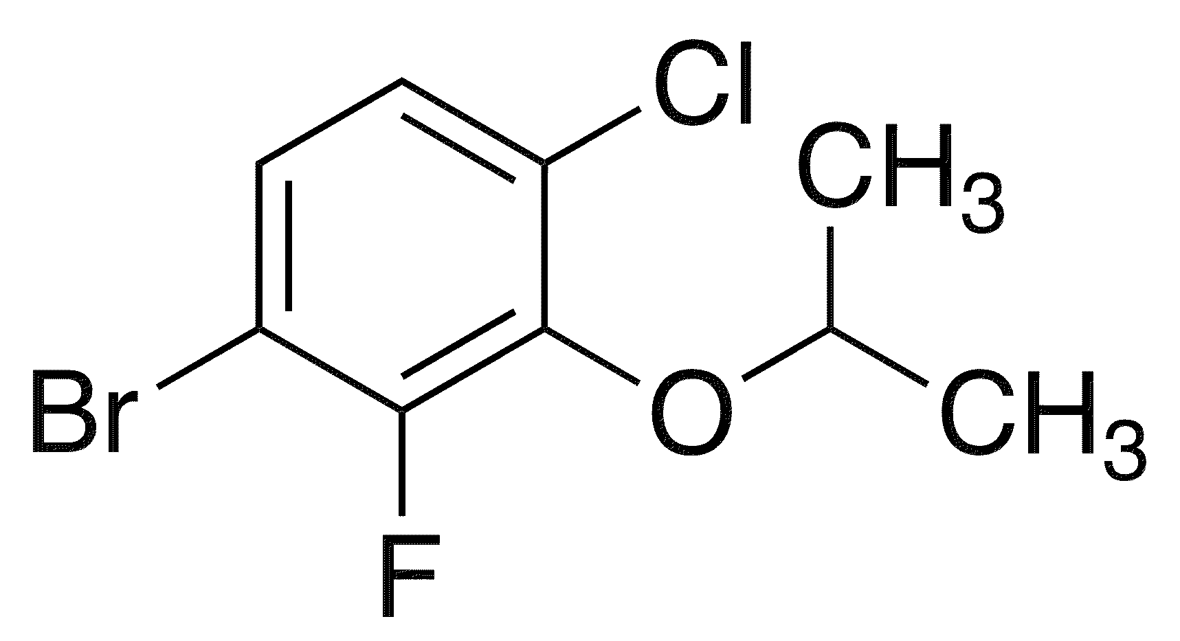 1-Bromo-4-chloro-2-fluoro-3-isopropoxybenzene - Chemical structure and product image