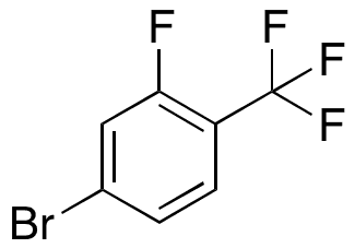 4-Bromo-2-fluoro-1-(trifluoromethyl)benzene - Chemical structure and product image