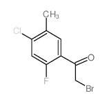 2-Bromo-1-(4-chloro-2-fluoro-5-methylphenyl)-1-ethanone - Chemical structure and product image