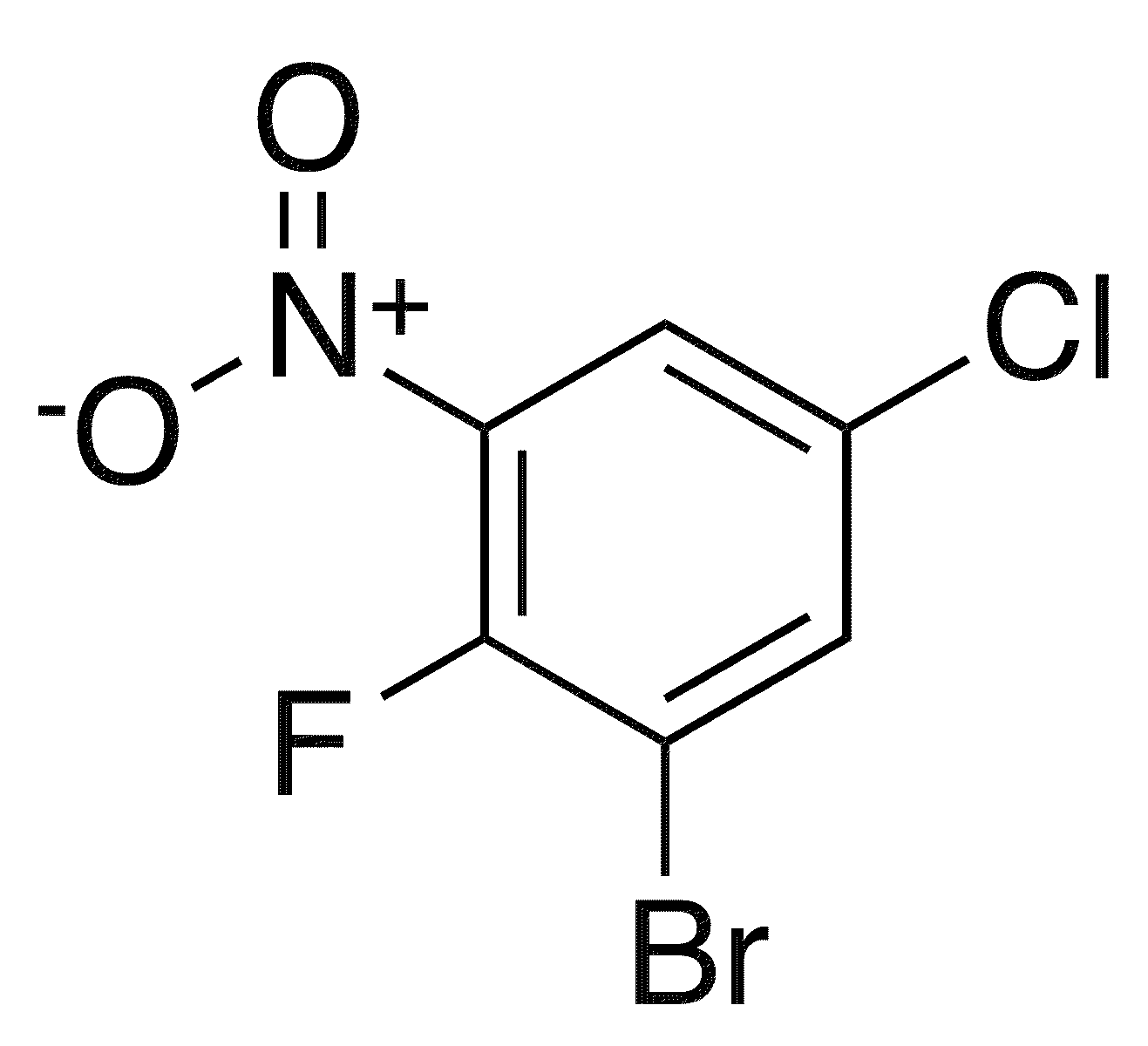 1-Bromo-5-chloro-2-fluoro-3-nitrobenzene - Chemical structure and product image