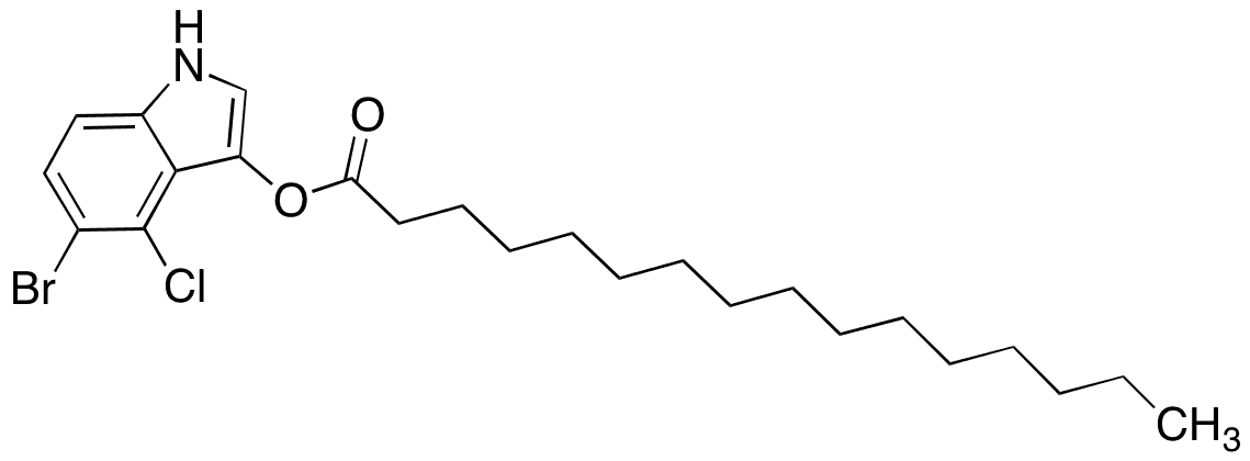 5-Bromo-4-chloro-3-indoxyl Palmitate - Chemical structure and product image