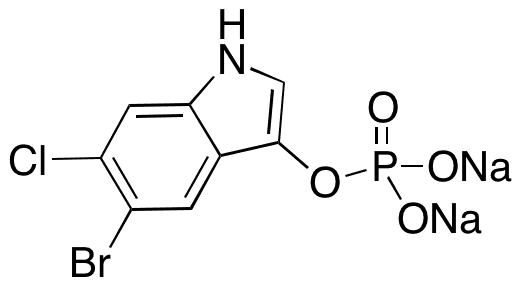 5-Bromo-6-chloro-3-indoxyl Phosphate, Disodium Salt Monohydrate - Chemical structure and product image