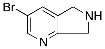 3-Bromo-6,7-dihydro-5H-pyrrolo[3,4-b]pyridine - Chemical structure and product image