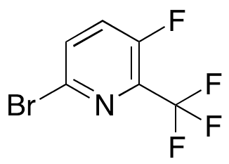 6-Bromo-3-fluoro-2-(trifluoromethyl)pyridine - Chemical structure and product image