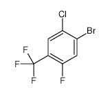 1-Bromo-2-chloro-5-fluoro-4-(trifluoromethyl)benzene - Chemical structure and product image