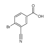4-Bromo-3-cyanobenzoic acid - Chemical structure and product image