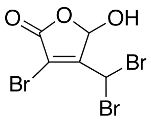 3-Bromo-4-(dibromomethyl)-5-hydroxy-2(5H)-furanone - Chemical structure and product image