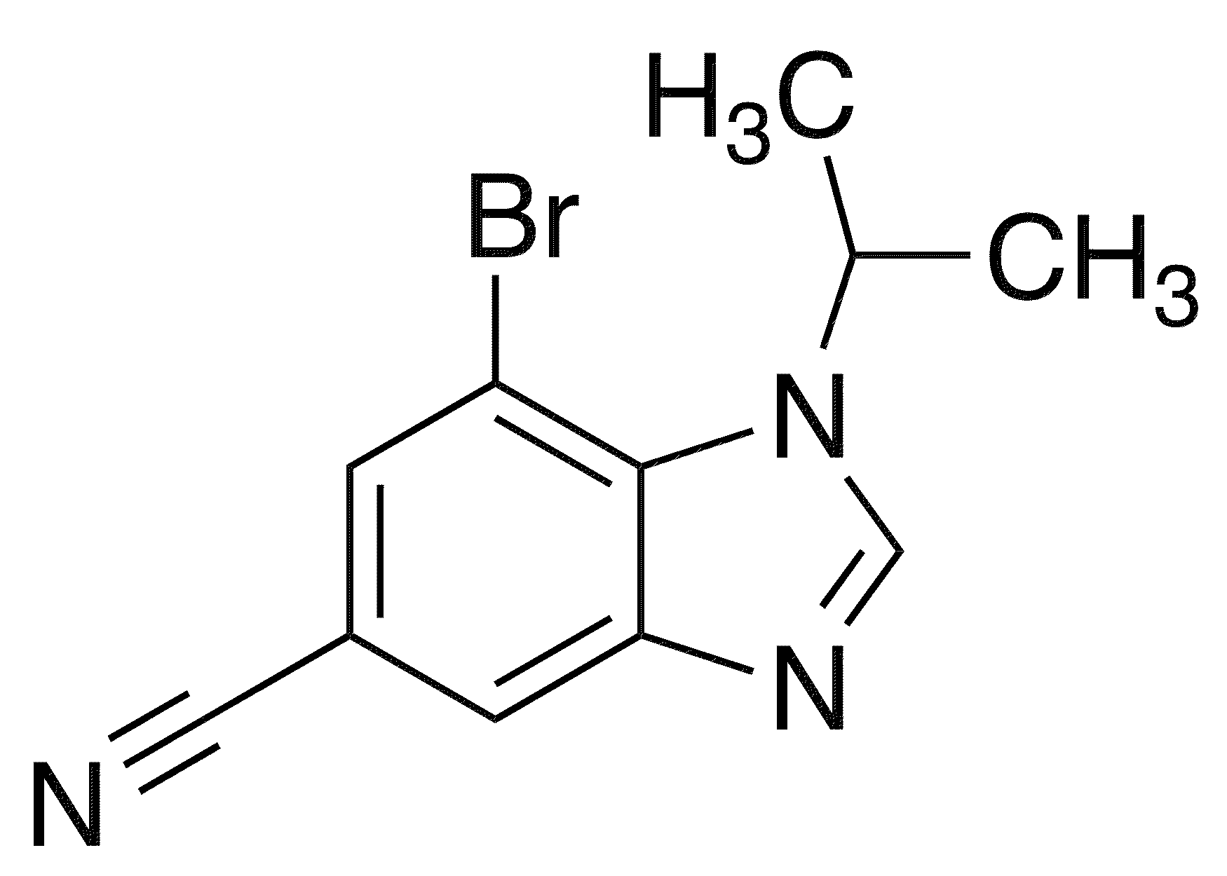 7-Bromo-5-cyano-1-isopropylbenzimidazole - Chemical structure and product image