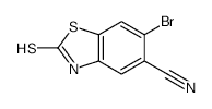 6-Bromo-5-cyano-2-mercaptobenzothiazole - Chemical structure and product image