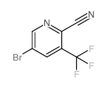 5-Bromo-2-cyano-3-(trifluoromethyl)pyridine - Chemical structure and product image