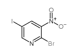 2-Bromo-5-iodo-3-nitropyridine - Chemical structure and product image