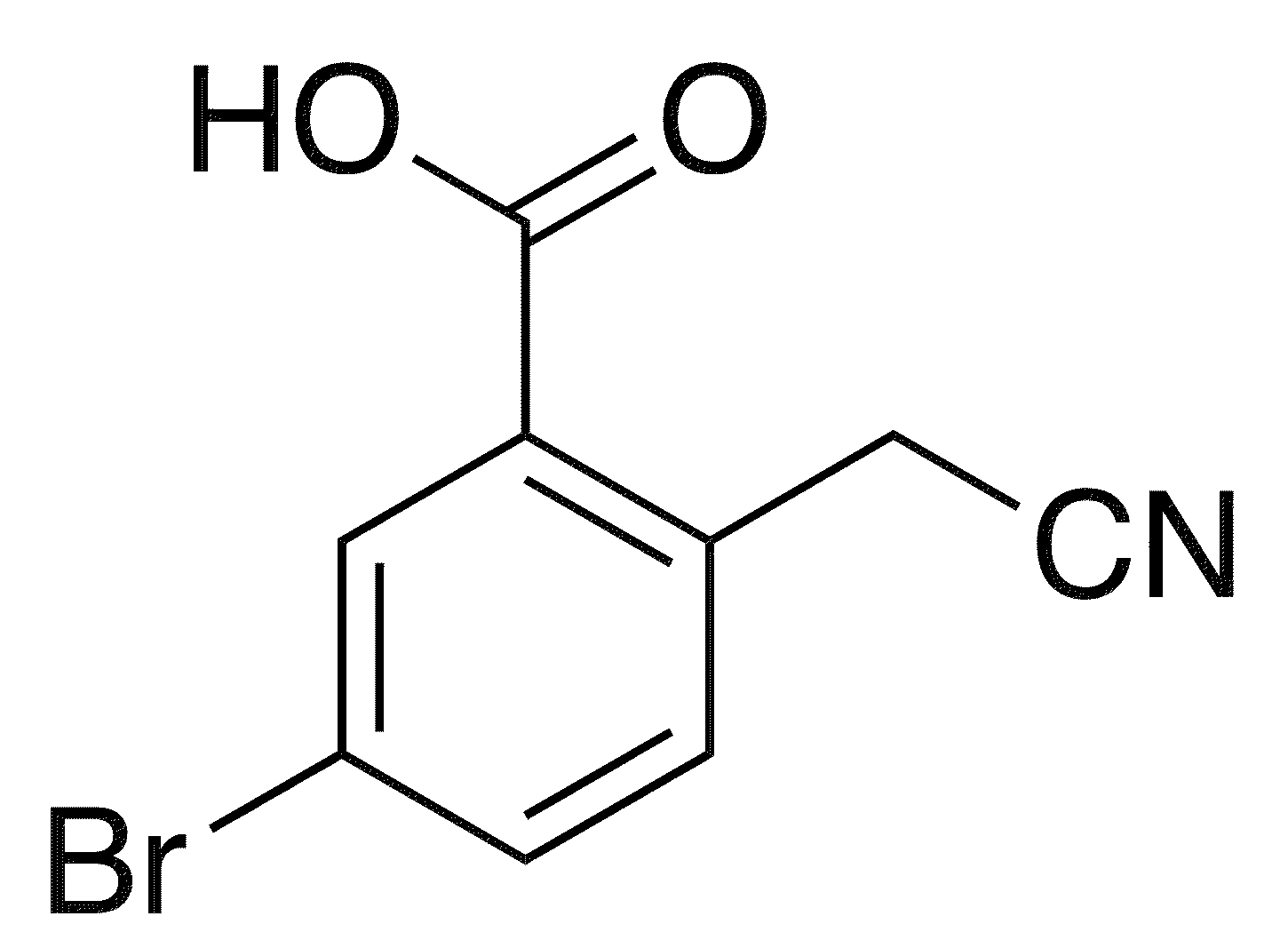 5-Bromo-2-(cyanomethyl)benzoic acid - Chemical structure and product image