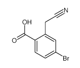 4-Bromo-2-(cyanomethyl)benzoic acid - Chemical structure and product image