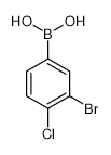 3-Bromo-4-chlorophenylboronic acid - Chemical structure and product image