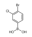 4-Bromo-3-chlorophenylboronic acid - Chemical structure and product image