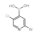 2-Bromo-5-chloropyridine-4-boronic Acid - Chemical structure and product image