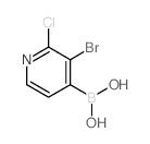 3-Bromo-2-chloropyridine-4-boronic Acid - Chemical structure and product image